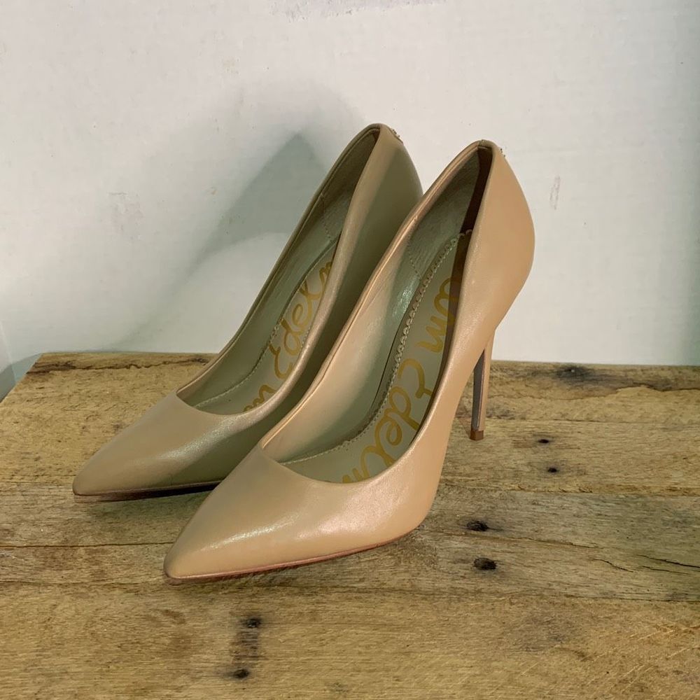 Sam Edelman DANNA POINTED TOE HEEL soft beige neutral pumps